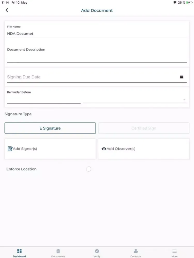 Cygnature iPad  سکرین شاٹس