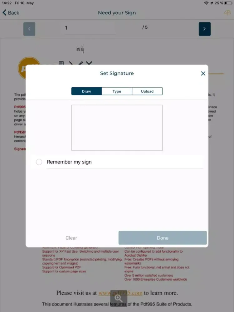 Cygnature iPad  سکرین شاٹس