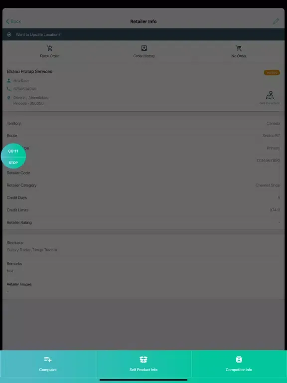 Скриншоты Field Sales Rasna iPad 