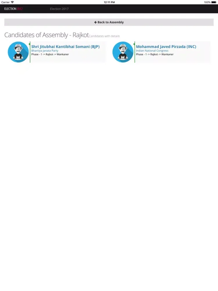 Election Express iPad  스크린샷