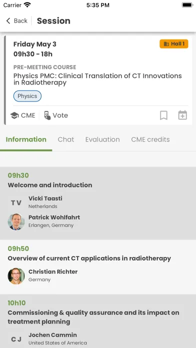 ESTRO 2024 Screenshots