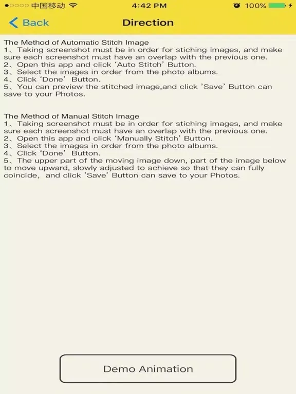 Auto Stitch(Make Long ScreenShot) iPad  Screenshots