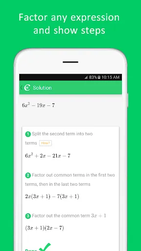 Cymath - Math Problem Solver Screenshots