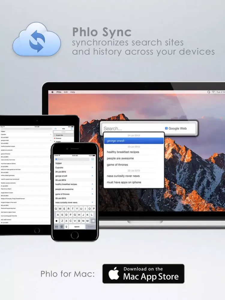 Phlo - Quick web search browser iPad  Screenshots