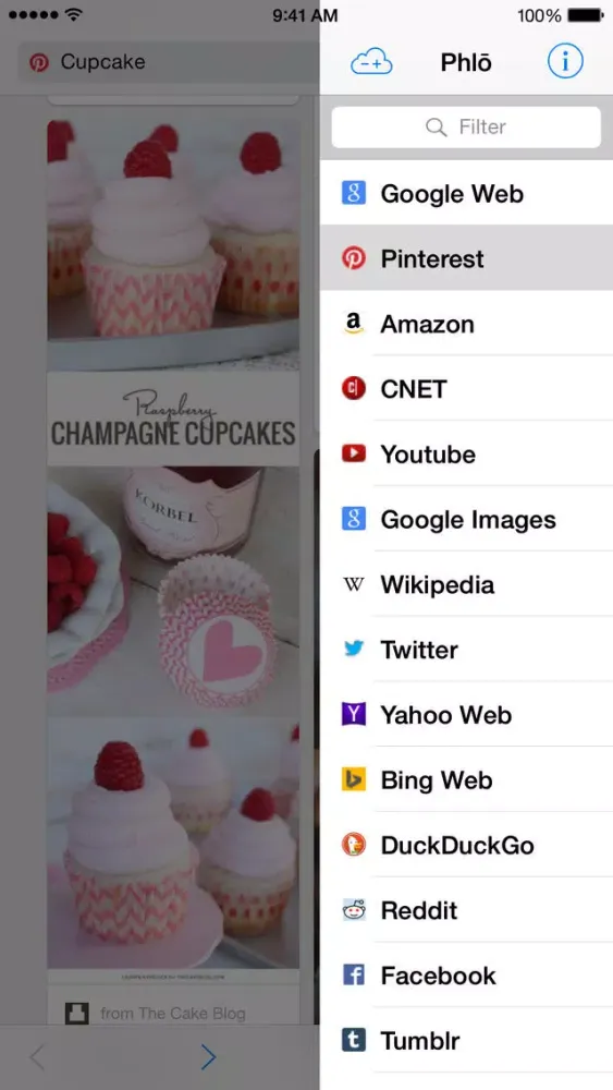 Phlo - Quick web search browser Screenshots