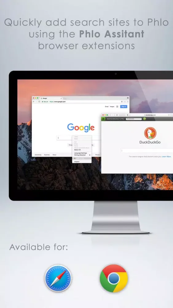 Phlo - Quick web search browser Screenshots