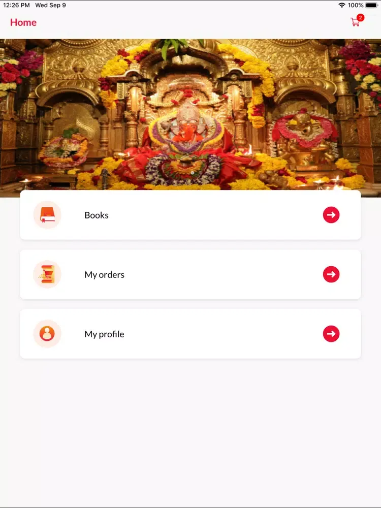 Capturas de tela do Siddhivinayak Library iPad 