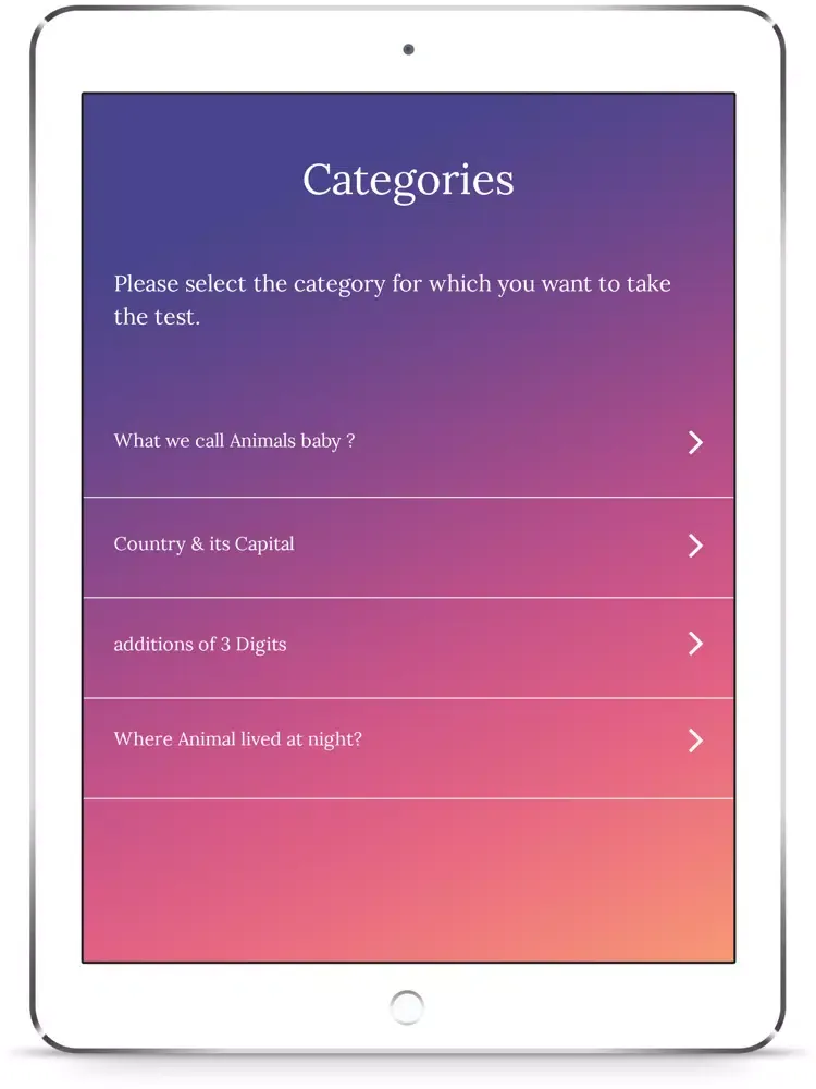 Capturas de pantalla de MyQuizly iPad 