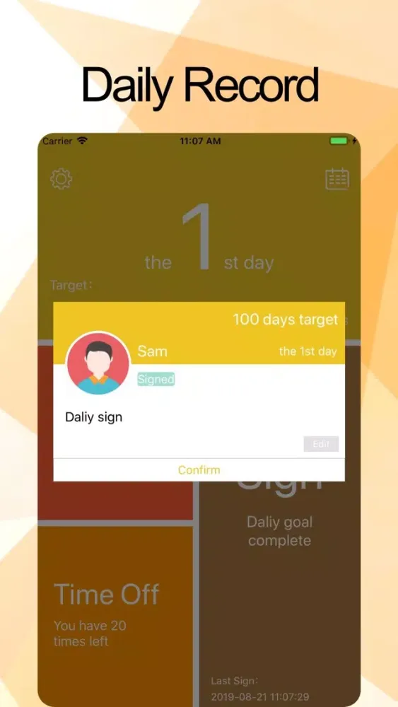 Zrzuty ekranu Training Habit Assistant