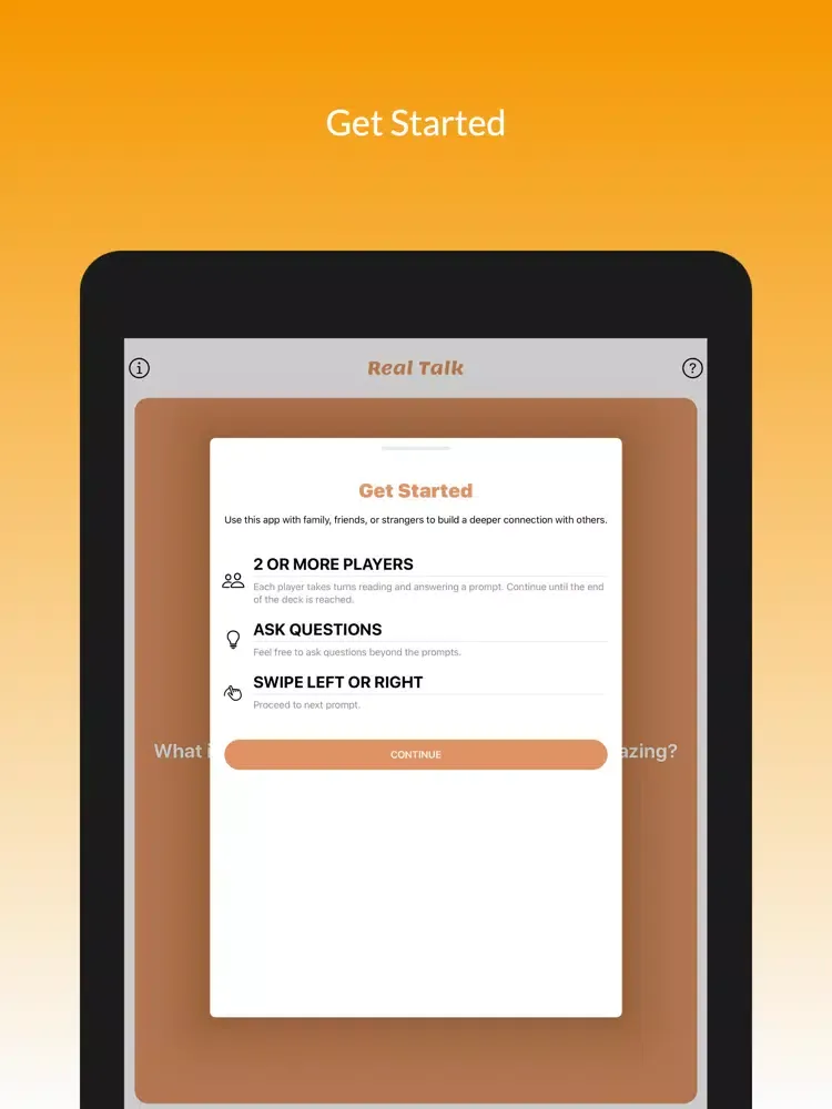 Real Talk: Spark Deeper Convos iPad  স্ক্রিনশট