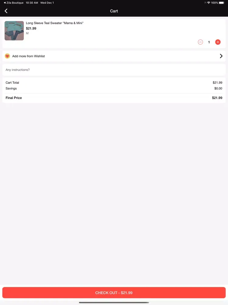 Cynthia Ann Boutique iPad  スクリーンショット