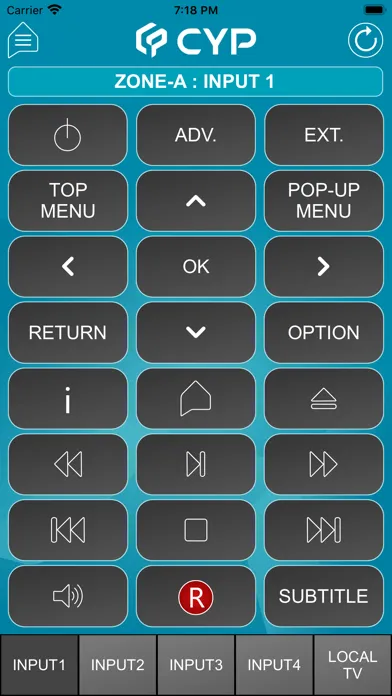 Tangkapan layar CYP Control