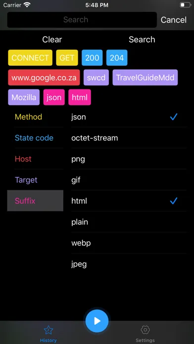 iHTTP Tracker -Network monitor 스크린샷
