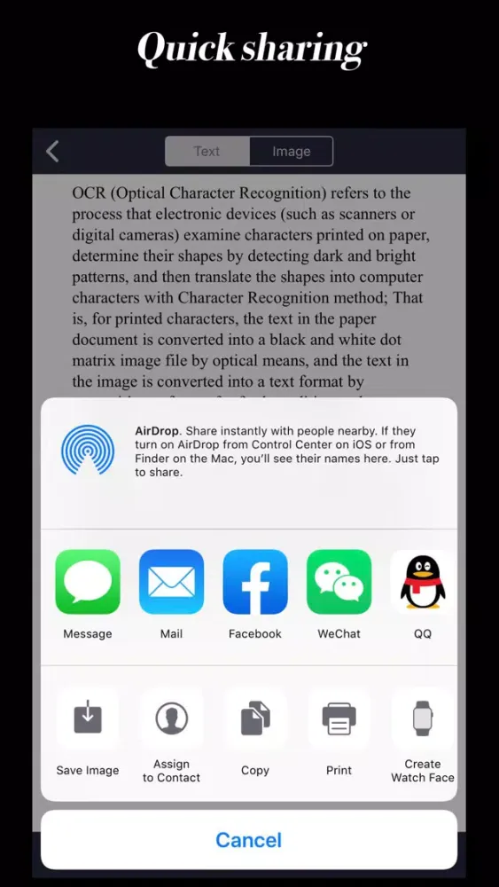 Intelligent scanner-OCR camera スクリーンショット