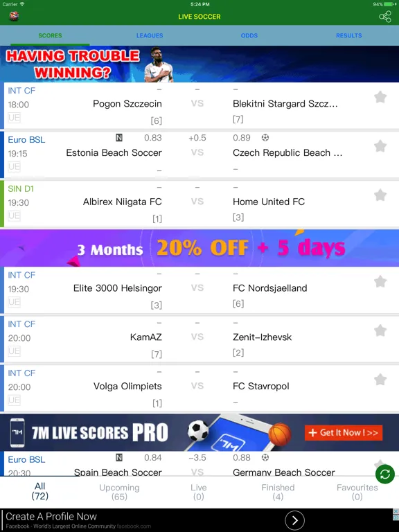 Capturas de pantalla de My Live Soccer iPad 