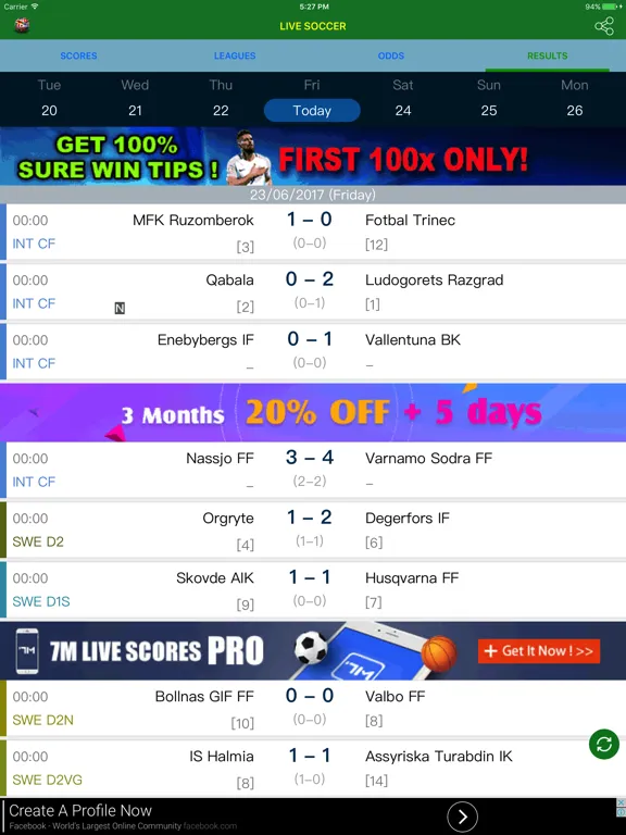 Capturas de pantalla de My Live Soccer iPad 