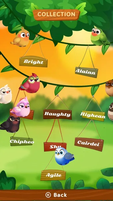 Capturas de tela do Bird Sorting Mania