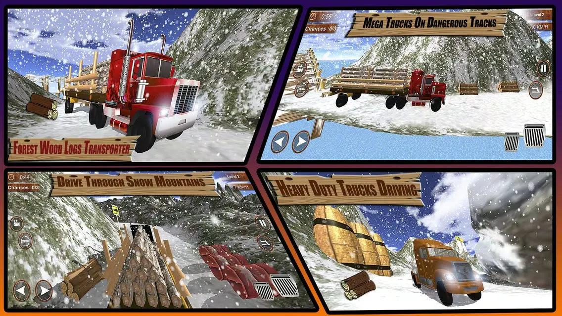 Capturas de tela do The Forest Wood Transporter: Heavy Cargo Truck