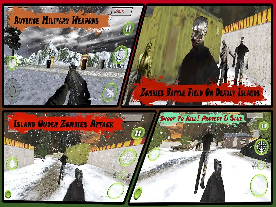 Tangkapan skrin Undercover Commando Operation: The Zombie Attack iPad 