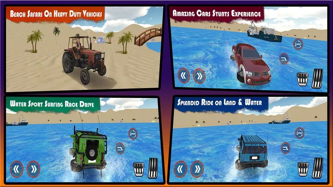 Real Water Surfer: Epic Beach Car Driving應用截圖