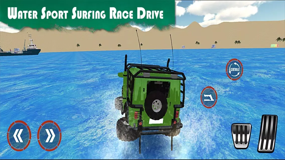 Real Water Surfer: Epic Beach Car Driving應用截圖