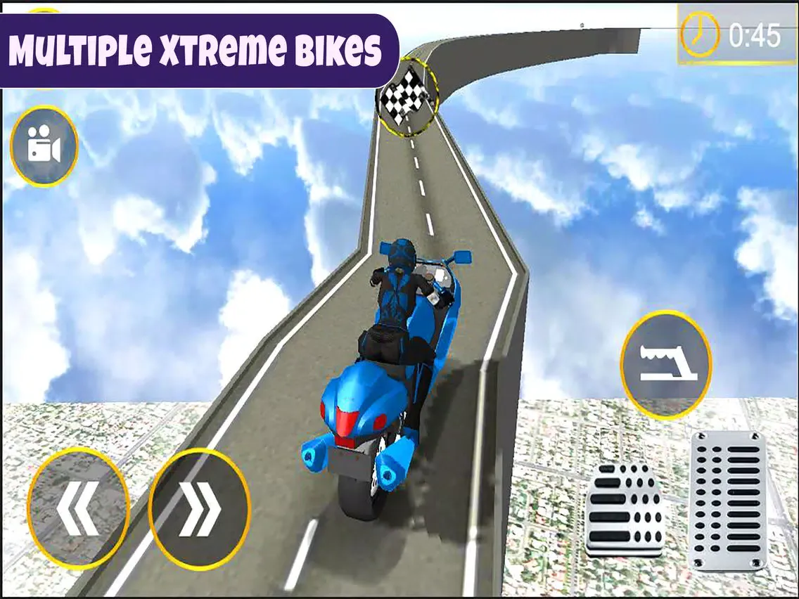 Zrzuty ekranu Extreme Motorbike Ride: Crazy Sky Stunts iPad 