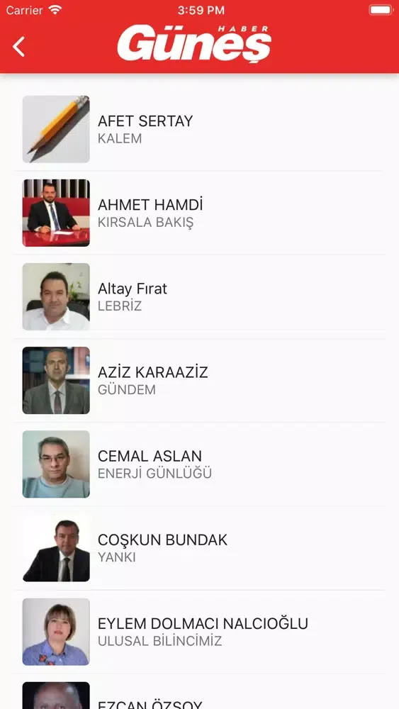 Haber Güneş سکرین شاٹس
