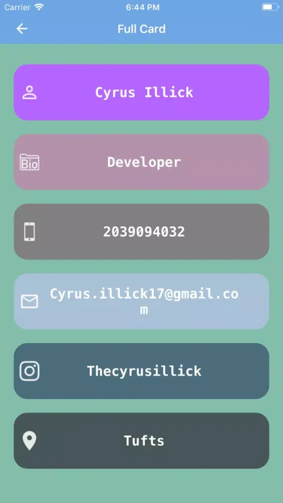 تصاویر Ligo - A Digital Business Card