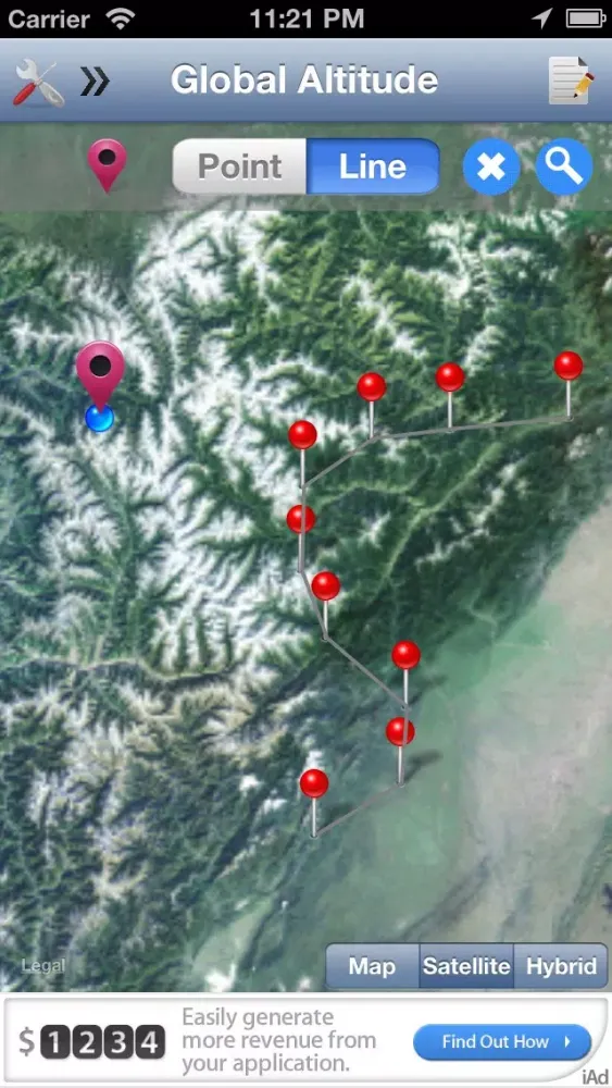 Show Altitude (Query for elevation globally) Screenshots