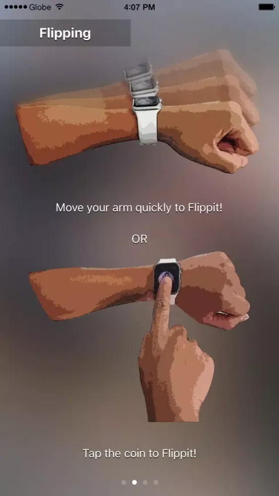 Captures d'écran de Flippit! Coin Toss for Apple Watch