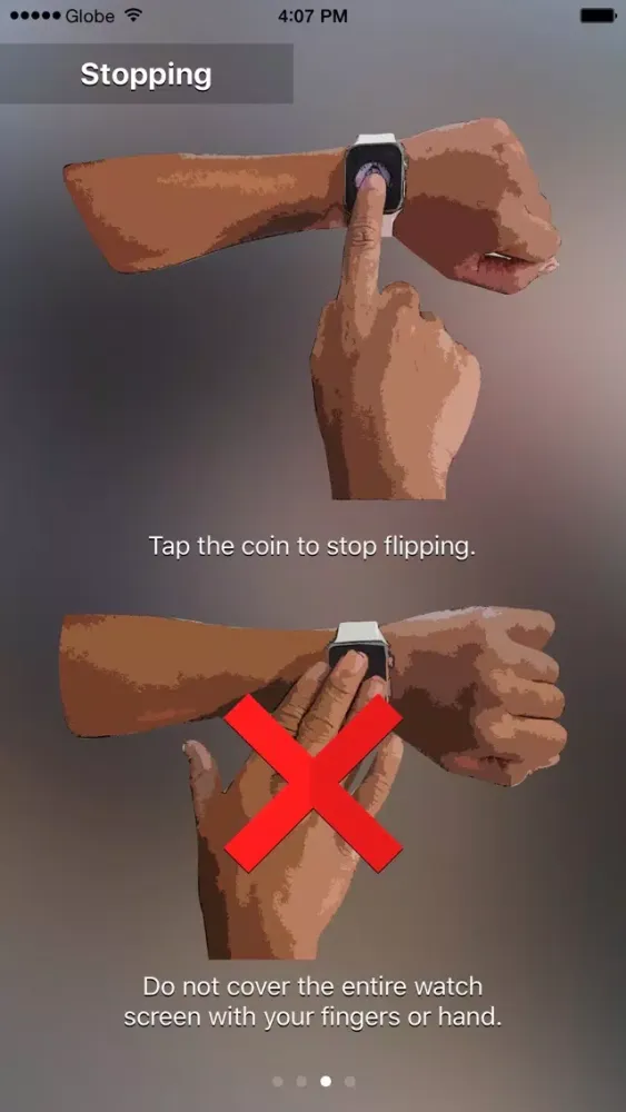 Captures d'écran de Flippit! Coin Toss for Apple Watch