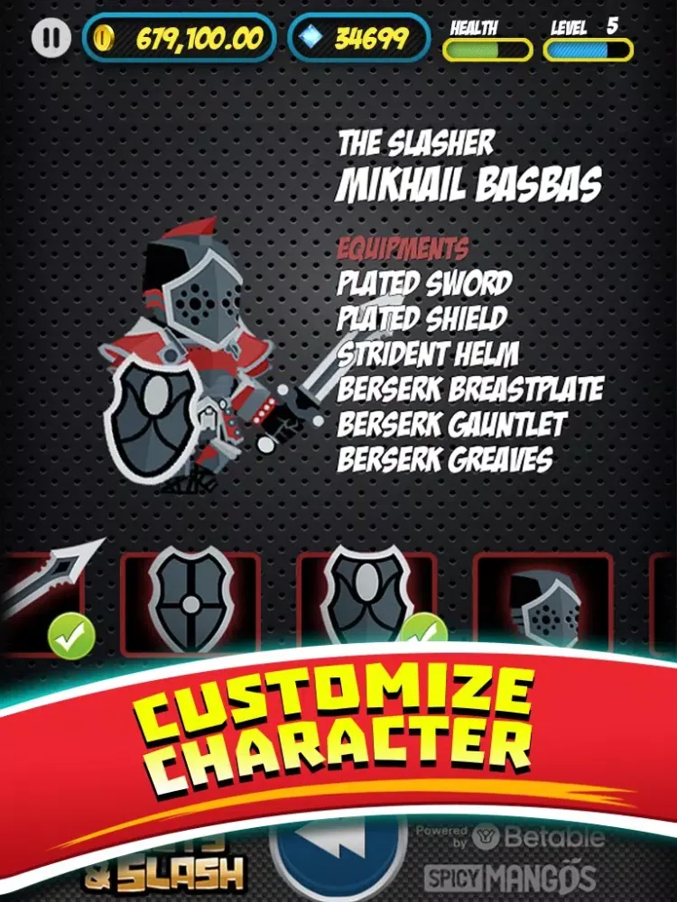 Slots N' Slash -Free Casino & Slashing Action Adventure iPad  سکرین شاٹس