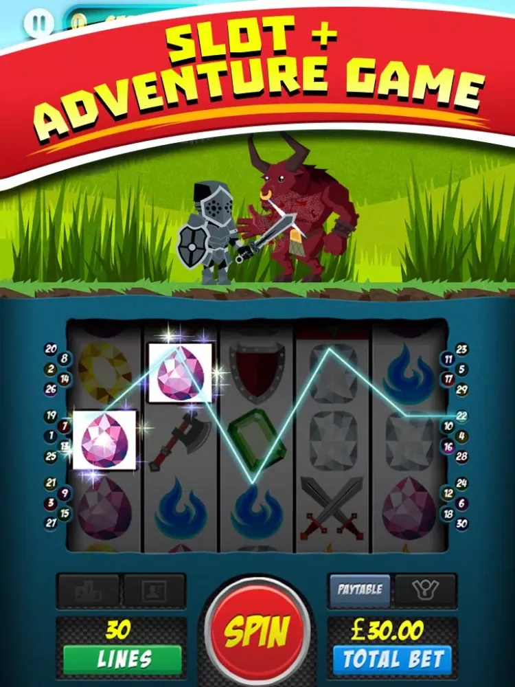 Slots N' Slash -Free Casino & Slashing Action Adventure iPad  سکرین شاٹس