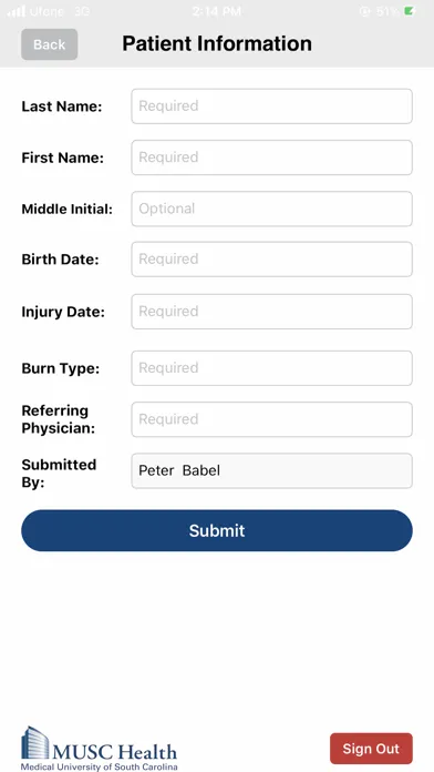 MUSC Consult سکرین شاٹس