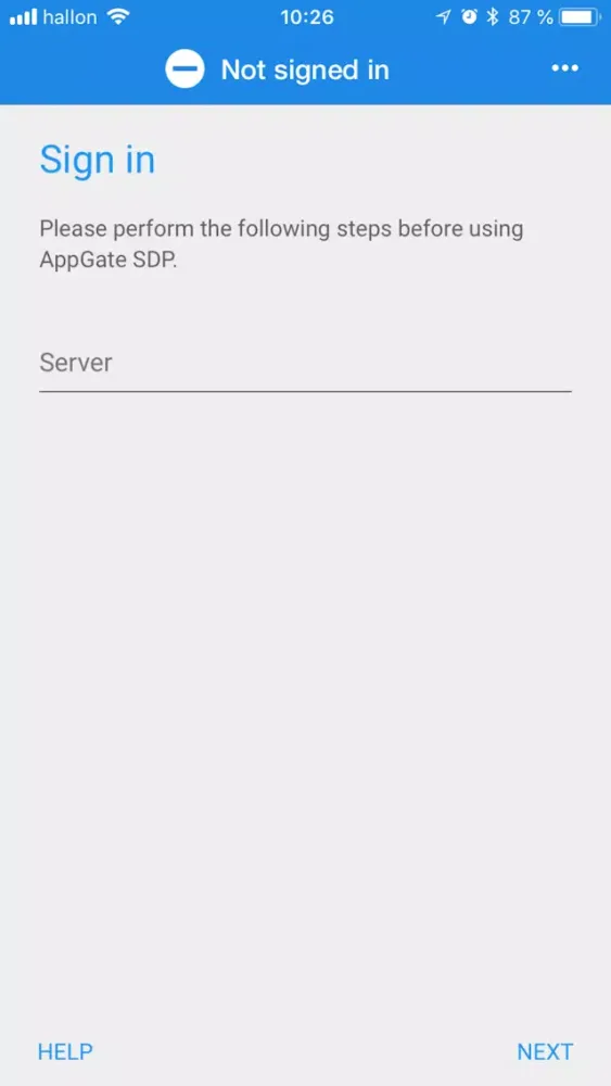 Zrzuty ekranu AppGate SDP