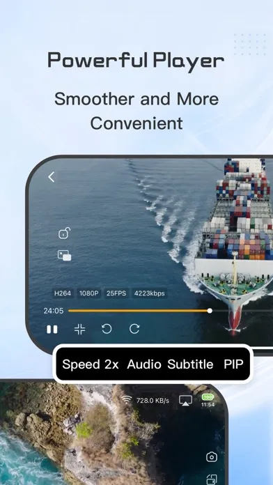 Tangkapan layar DS Cloud-Video Library&Player