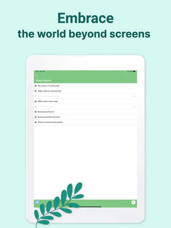 Скриншоты Digital Detox Checklist iPad 