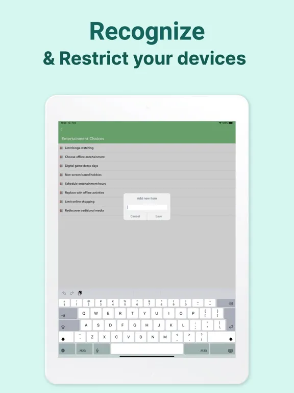 Скриншоты Digital Detox Checklist iPad 