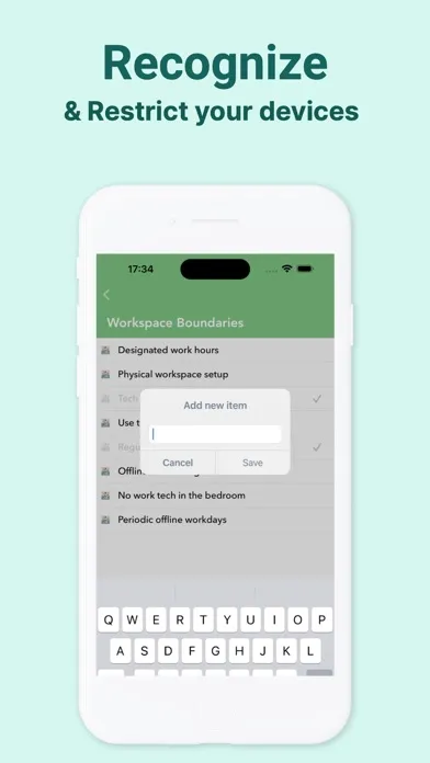Скриншоты Digital Detox Checklist
