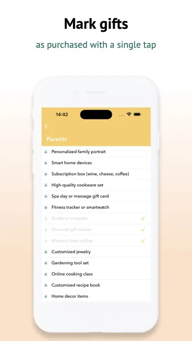 Gift Ideas Checklist Ekran Görüntüleri