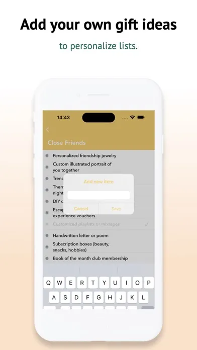 Gift Ideas Checklist Ekran Görüntüleri