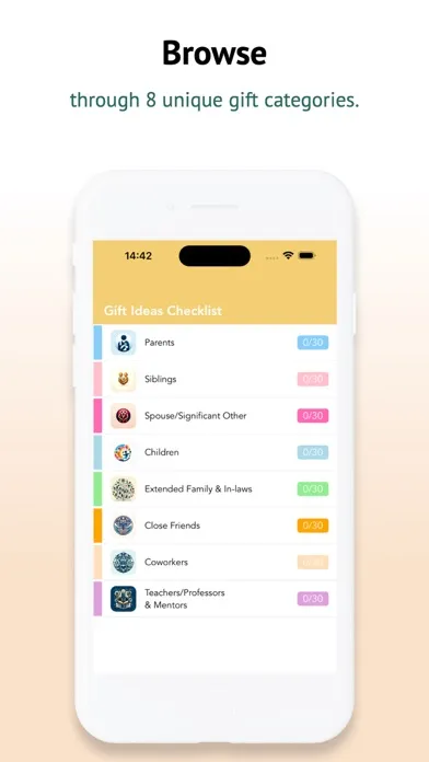 Gift Ideas Checklist Ekran Görüntüleri