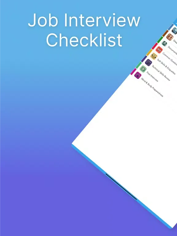 Job Interview Checklist iPad 应用截图