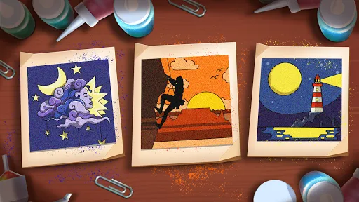 Tangkapan layar Sand Painting