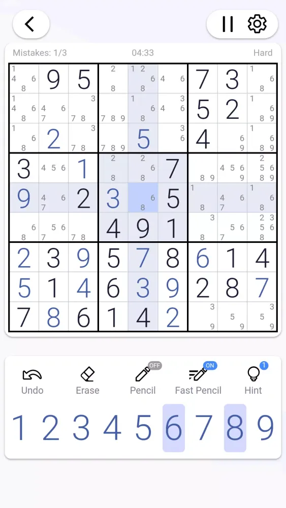 Zrzuty ekranu Sudoku