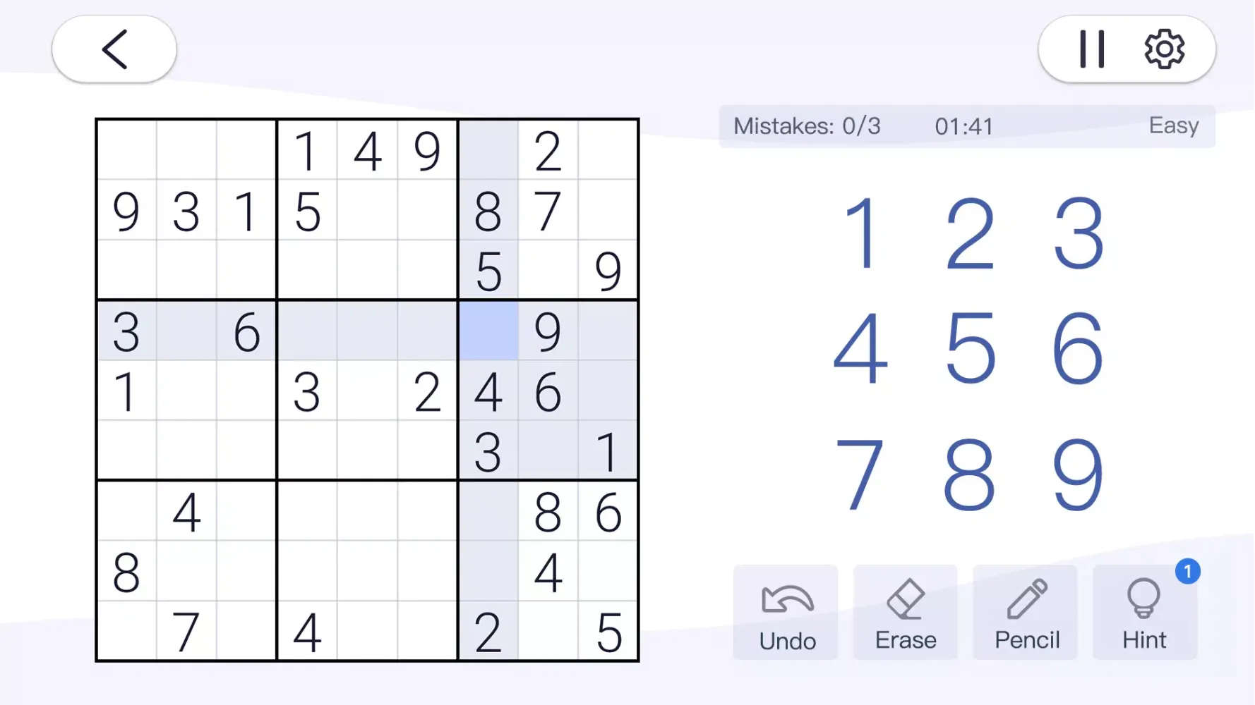 Zrzuty ekranu Sudoku