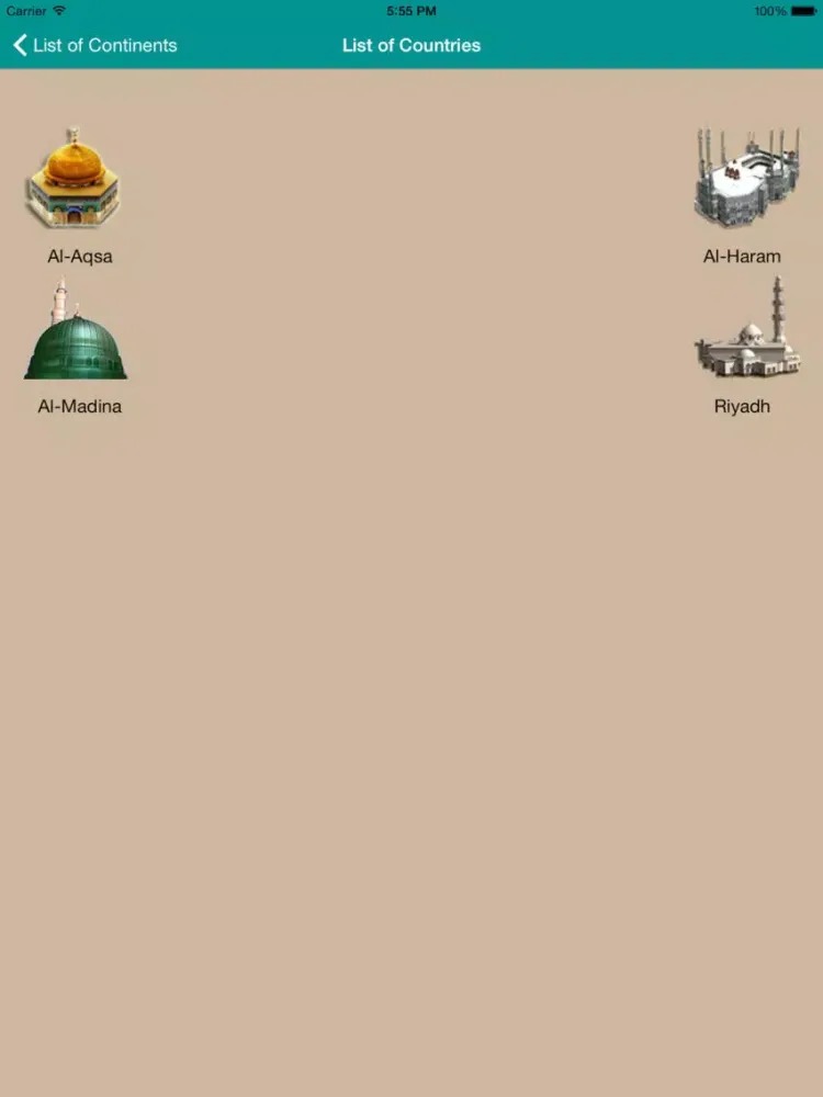 Zrzuty ekranu Azan World Wide iPad 