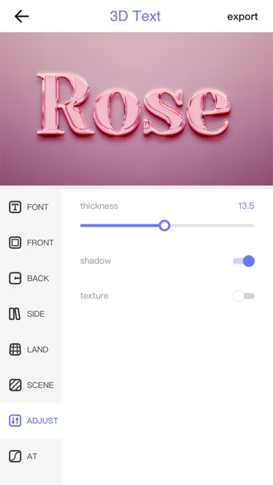 3D Text-AI Art Word Font Maker स्क्रीनशॉट