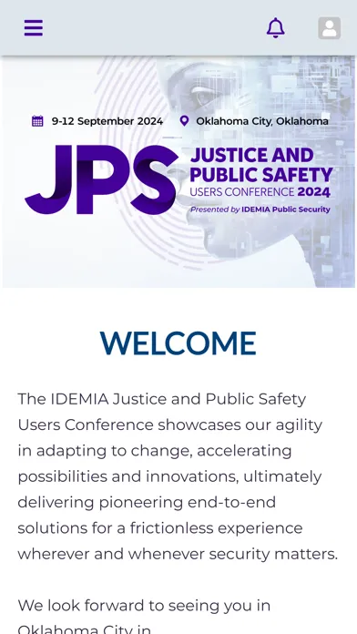 Tangkapan skrin IDEMIA JPS Users Conference