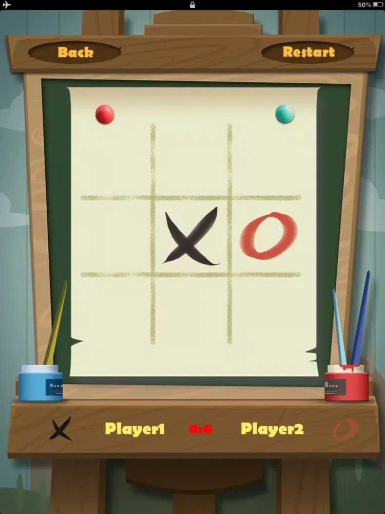 Tic Tac Toe Watercolour iPad  স্ক্রিনশট